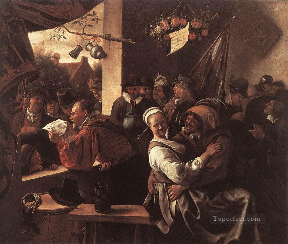 The Rhetoricians Dutch genre painter Jan Steen Oil Paintings